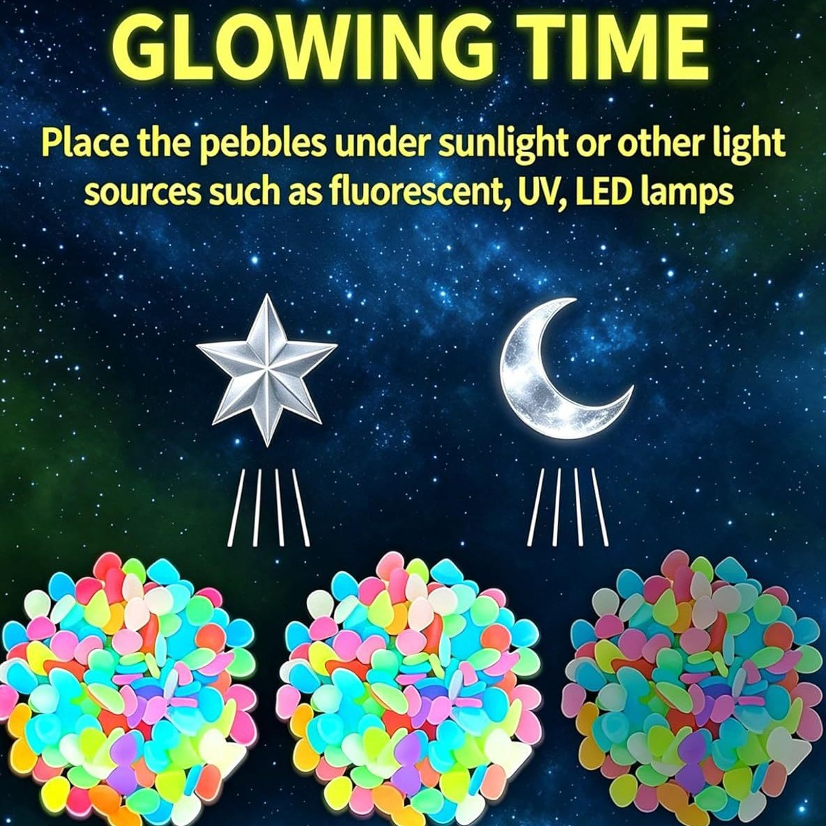 Colorful Glow In The Dark Lumi - Aquarium Light ulasan dan harga