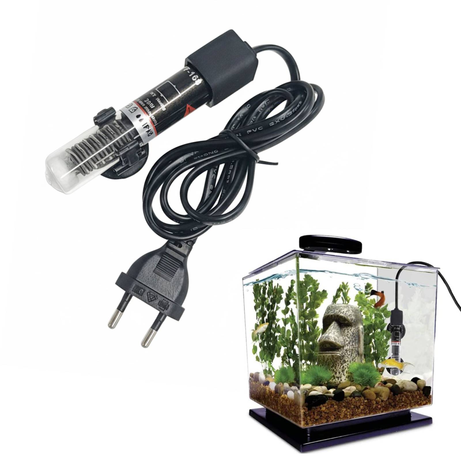 Mini Aquarium Heater Submersib - Fish Tank Heater ulasan dan harga