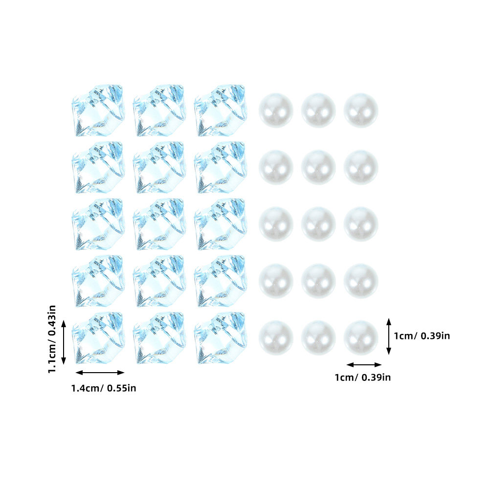 1Set Blue Crushed Plastic Bead - Aquarium Decor ulasan dan harga
