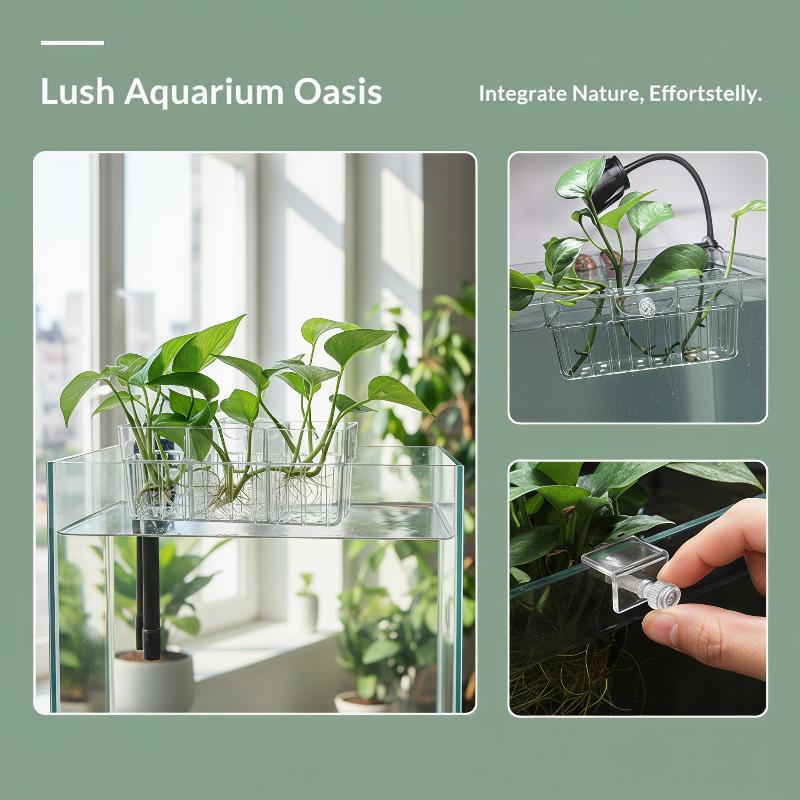Hydroponic Plant Basket Food G - Aquarium Decor ulasan dan harga