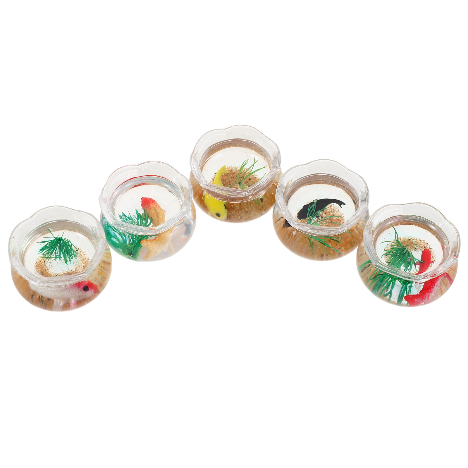 5pcs Miniature Koi Fish Tank:  - Aquarium Decor ulasan dan harga